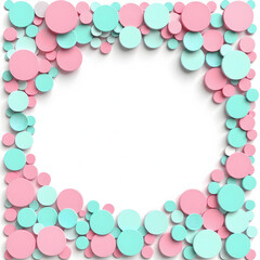 three dimensional circle frame