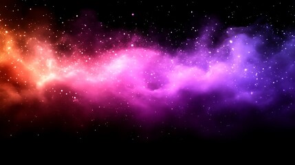 Obraz premium Cosmic Nebula Pink Purple Hues Stellar Dust