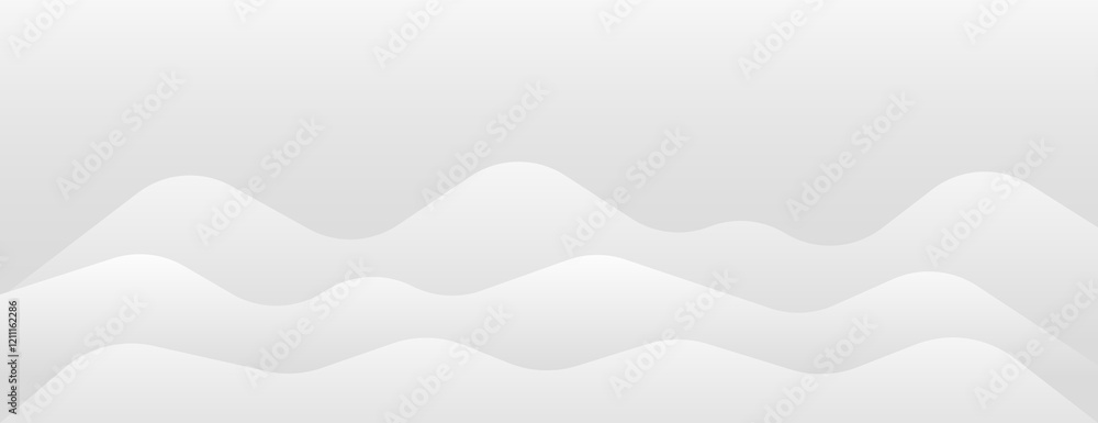 Poster minimalist gray background with smooth, wavy patterns. the gray background features a soft, gradient