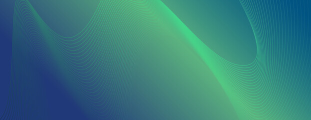 Abstract background with a gradient of green and blue. The background features smooth curves and a soft green and blue texture. Wavy line pattern background. Green background vector.