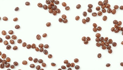 Obraz premium coffee beans on white background
