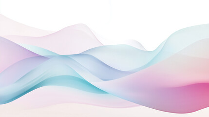 Abstract lines in blue, pink, and white creating gentle flowing form, giving sense of movement