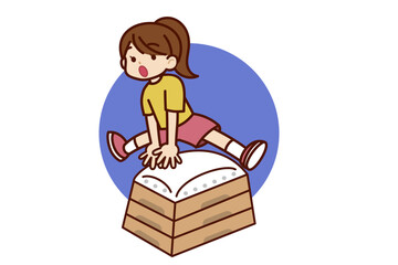 体育授業でスポーツをする子供たち
