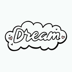 Sticker design of Dream