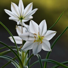 ヒメジョオンは夏に咲く花で細くて白い花びらが上向きに咲いている