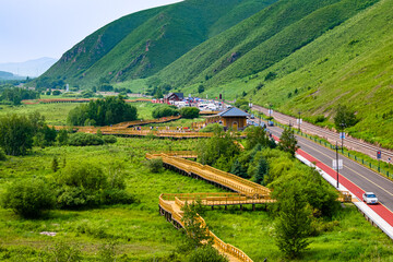 Naklejka premium Arxan National Forest Park, Xing'an League, Inner Mongolia, China