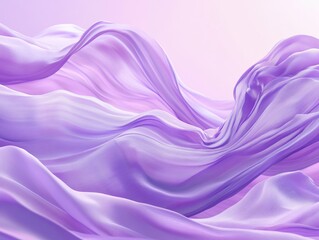 Obraz premium Abstract flowing purple fabric waves.