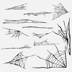 Spider webs Set Collection