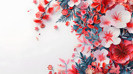 Paper Cuttings Chinese New Year Watercolor