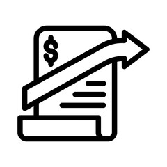 sale graph outline style