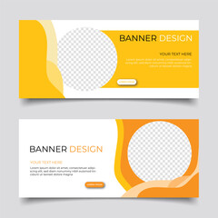 Modern business banner abstract design. Clean simple creative background vector template design
