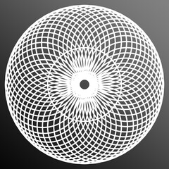 white circle abstract with gray gradient background illustration high resolution for graphics assets