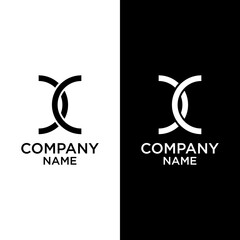 creative letter logo cx desain vektors