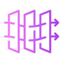 air filter gradient icon