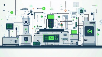 Automated industrial process control system.