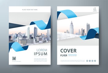 Annual report brochure flyer design template vector, Leaflet, presentation book cover templates, layout in A4 size