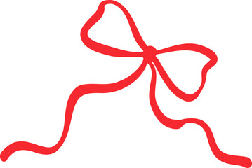 Flat Design Ribbon Bow