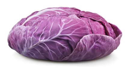 Obraz premium cabbage isolated on white background, clipping path, full depth of field