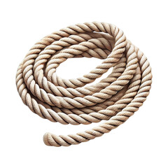Climbing rope isolated on transparent background