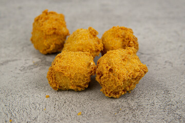 Tahu goreng krispi or crispy fried tofu, is a type of snack food in Indonesia