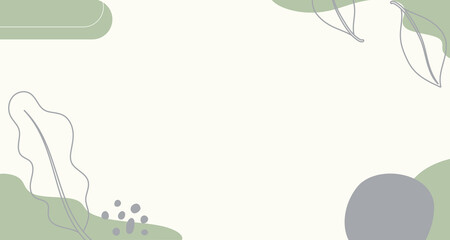 sage green floral aesthetic hand drawn background. soft aesthetic background.