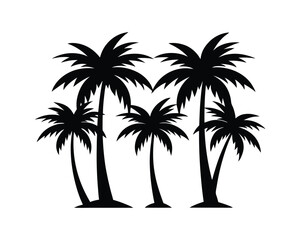 Obraz premium Minimalist Palm Tree Design for Beach-Themed Projects