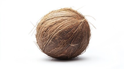 coconut, isolated on white background, full depth of field
