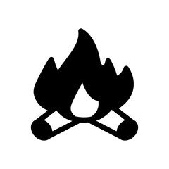 campfire glyph style