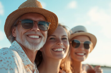 portrait of couple on vacation