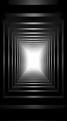 digital technology black and white square abstract geometric tunnel poster background