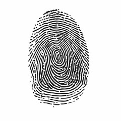 Fingerprint ID grey background vector illustration (3)