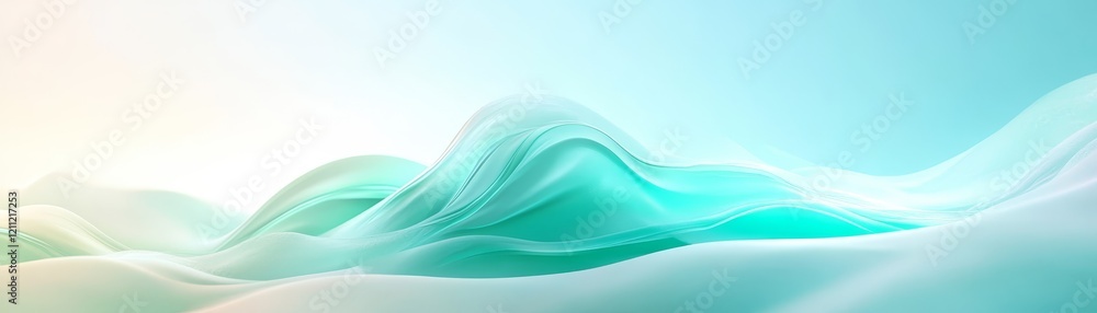 Aufkleber dynamic flow, abstract background with smooth lines and fluid movement