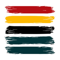 Obraz premium Five grunge horizontal lines vector illustration (2)