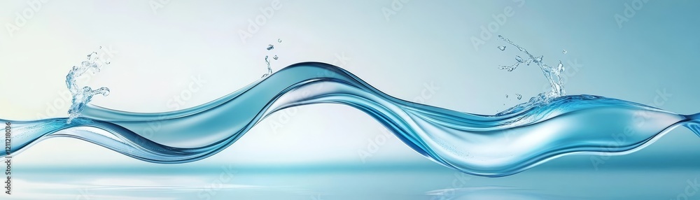 Poster abstract water wave patterns, a captivating display of fluid dynamics in highdefinition