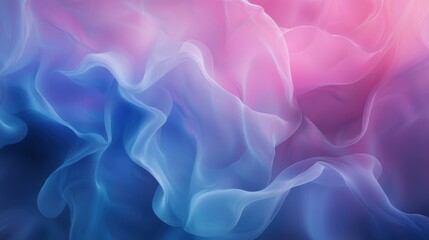 Obraz premium Soft Flowing Abstract Fabric in Pink and Blue Tones with Gentle Movement