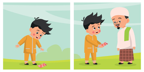 Honest Muslim Children Comics Template