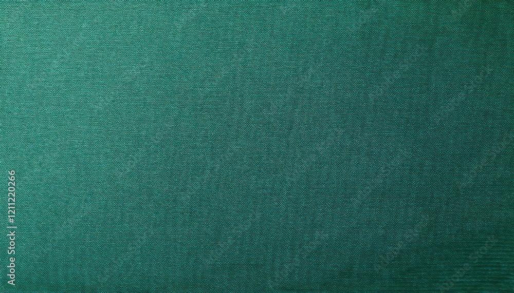 Poster textured emerald green fabric background with subtle gradient, soft textile surface for digital design, backdrop, wallpaper, or print material

