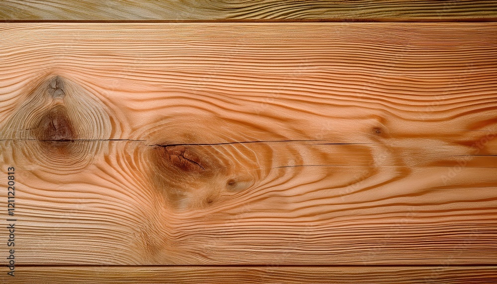 Poster close-up of natural wood grain with vivid knot patterns and smooth texture, perfect for background, 