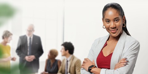 Confidence black business woman  remix
