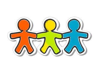 Community and Partnership Concept, Unity Art