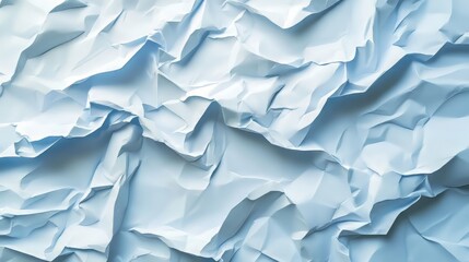 Fototapeta premium Abstract crumpled light blue paper