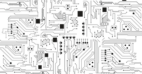 High tech technology geometric and connection system background with digital data abstract. 