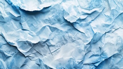 Obraz premium Abstract crumpled blue paper texture