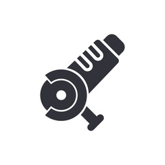 Angle grinder solid icons, minimalist vector illustration ,simple transparent graphic element .Isolated on white background