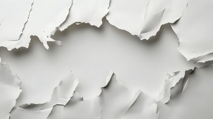 Ripped white paper texture background