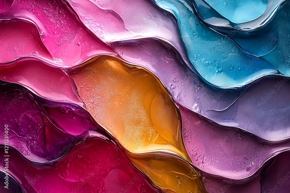 Poster abstract colorful liquid swirls texture pattern