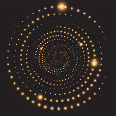 Abstract Bright light glare of sun shine . bright flash. Vector sparkles of light on black background