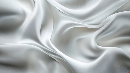 Obraz premium Elegant Draped Light Gray Fabric