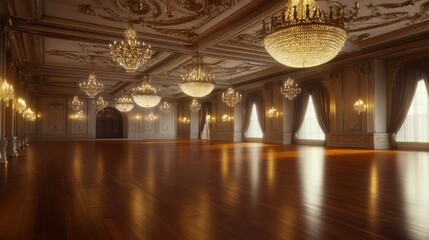Grand Ballroom: Opulent Interior Design of a Luxurious Palace