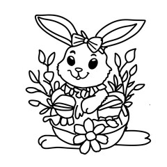 Easter Bunny Outline